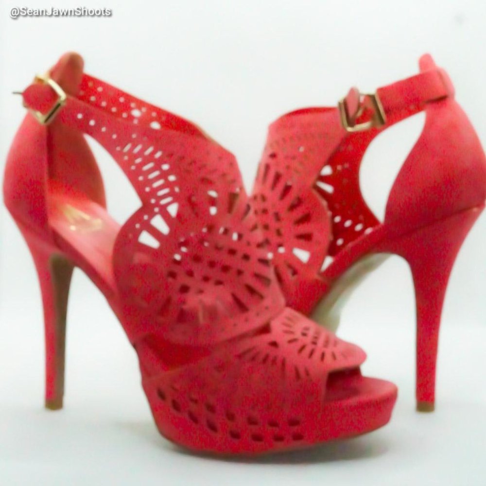 Shoe Dazzle - Size 8.5 - Coral Heels